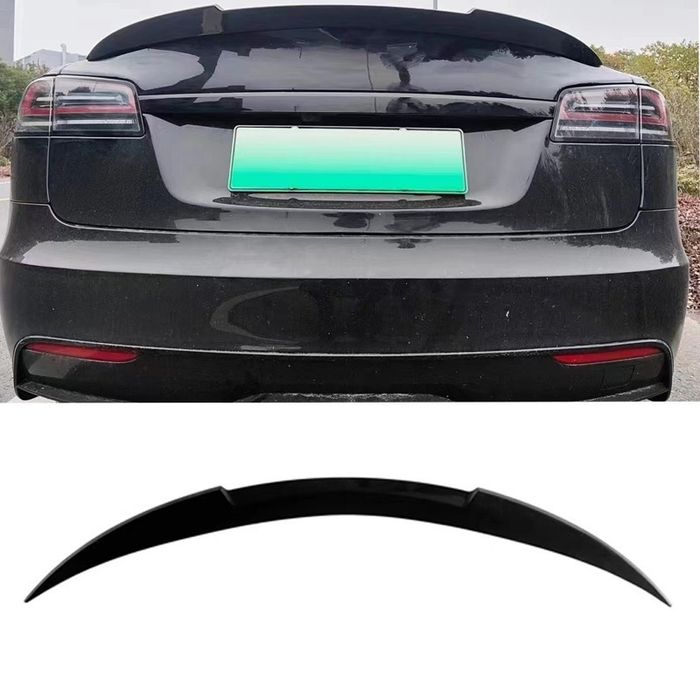 Спойлер Tesla Model S С накладка багажника сплиттер диффузор сплітер