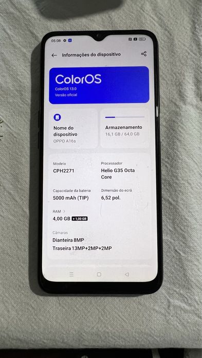 Telemovel Oppo usado a funcionar
