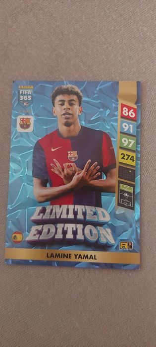 Karta Panini Fifa 365 Lamine Yamal limitowana edycja 2025
