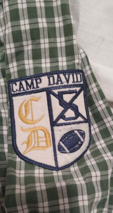 Koszula Camp David Długi rękaw Piękna kratka Super Hafty