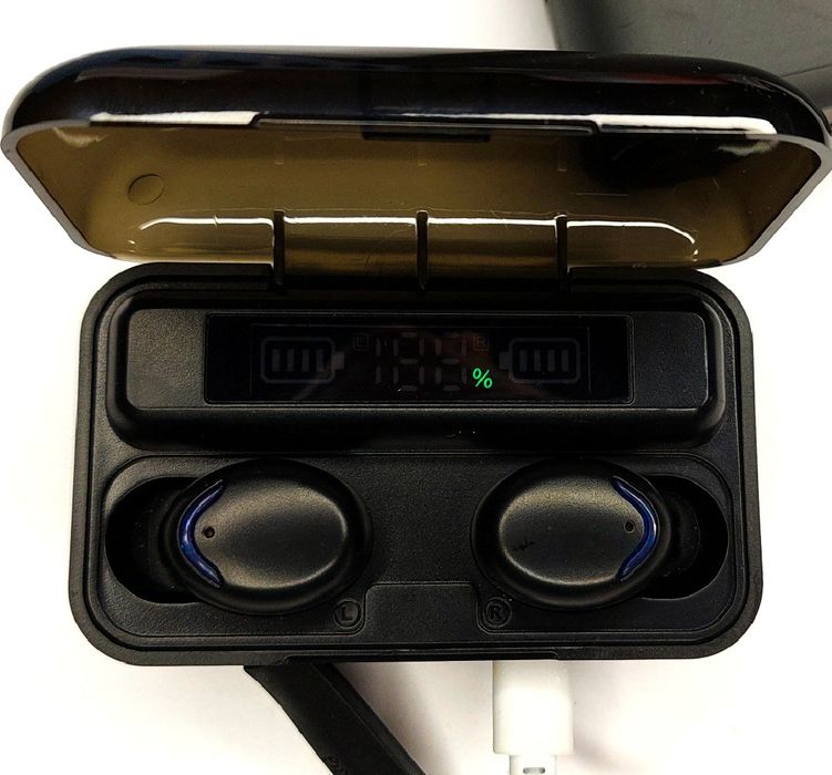 Słuchawki Bezprzewodowe Bluetooth 3 rodzaje nakładek + Powerbank Model