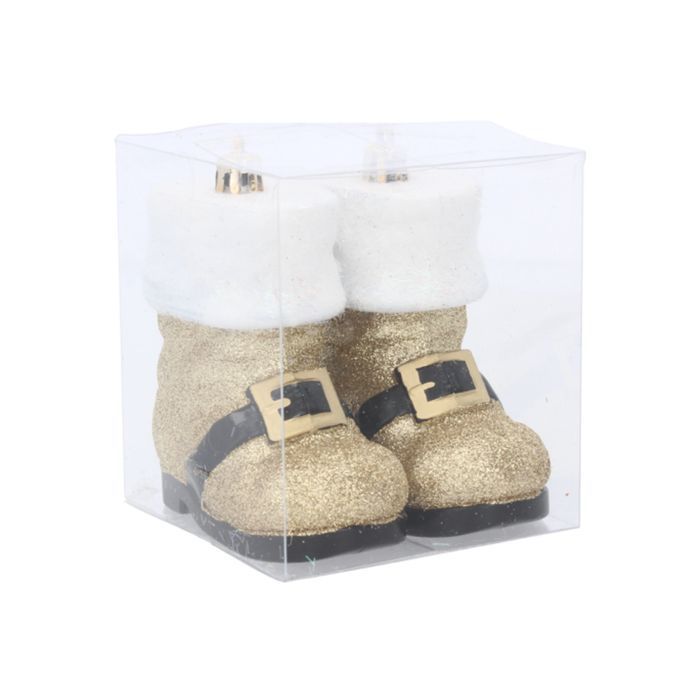 ozdoby choinkowe bucik świąteczny kpl 2szt złoty