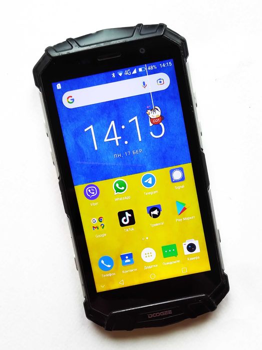 Dogee S60 (6/64gb) 2 сім карти, протиударний, IP68!