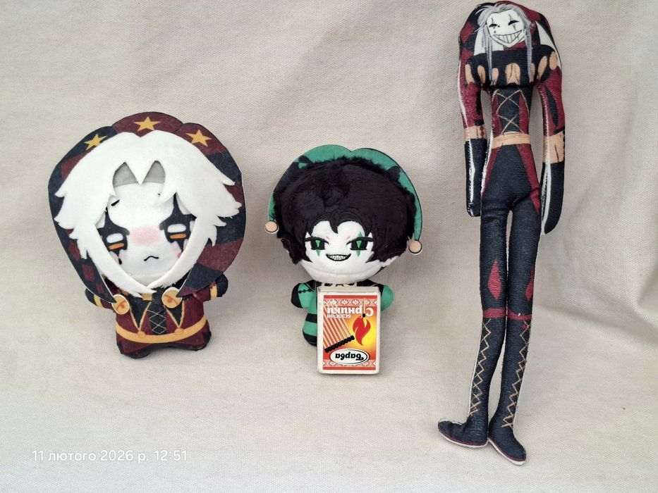 Пьеро мягкая игрушка 10 см Freak circus Цирк фриков Pierrot Арлекин