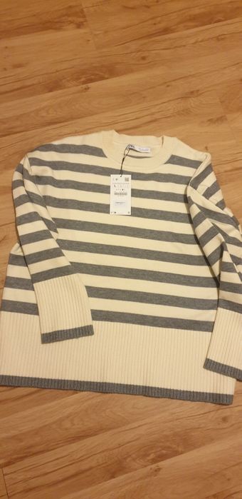 Zara sweter w paski