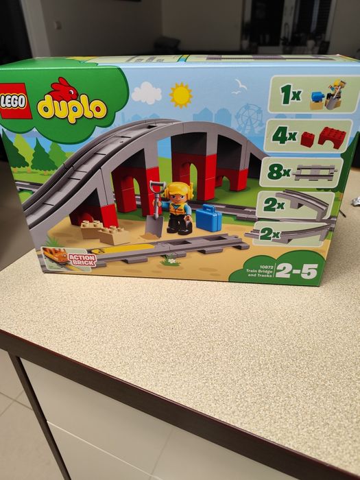 LEGO Duplo zestaw 10872 wiadukt kolejowy + tory