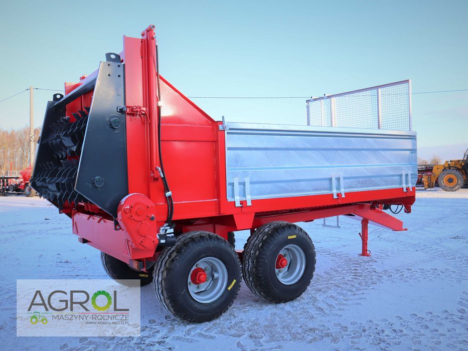 Rozrzutnik obornika 6-8 ton Rol-Trans Pronar Sipma pionowy poziomy