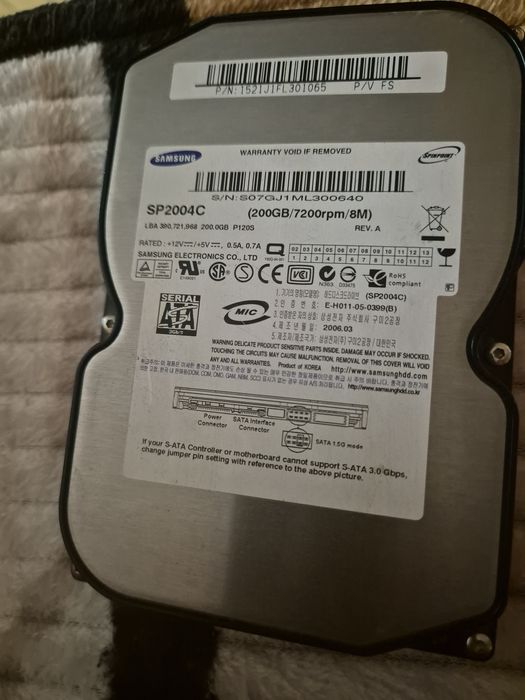 Жорсткий диск Samsubg SP2004C(200gb/7200rpm/8m)