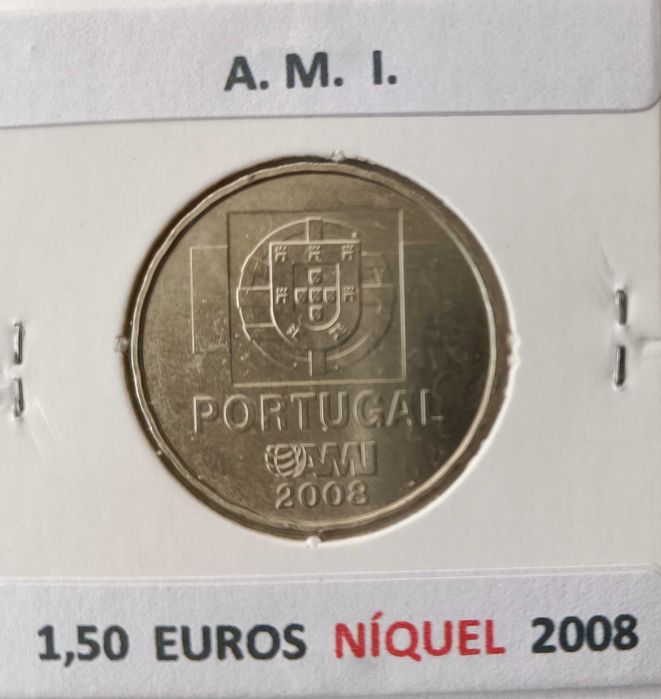 3 Moedas comemorativas Portuguesas de 1,50 Euros ( Níquel )