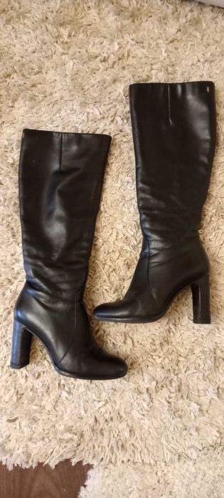 Шкіряні сапоги жіночі