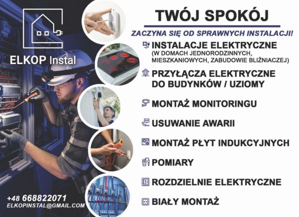 Elektryk - instalacje wlektryczne