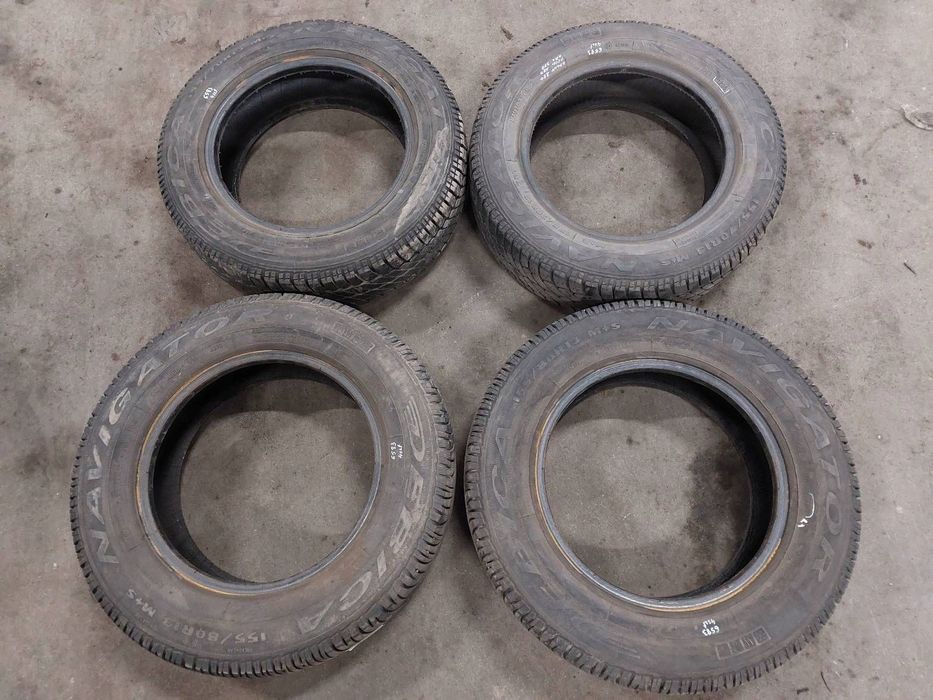 OPONY CAŁOROCZNE 4 SZT 155/70R13 2006R 2010R DĘBICA NAVIGATOR