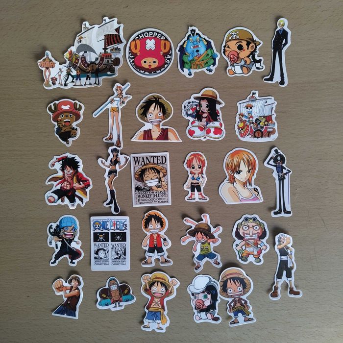 100 Autocolantes Stickers One Piece