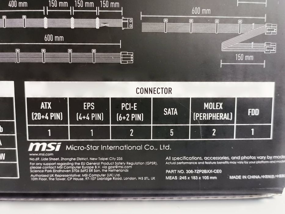MSI A650BN 650 Wat 80+ bronze