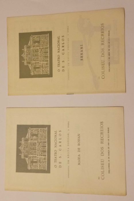 Programas do Teatro Nacional de S. Carlos