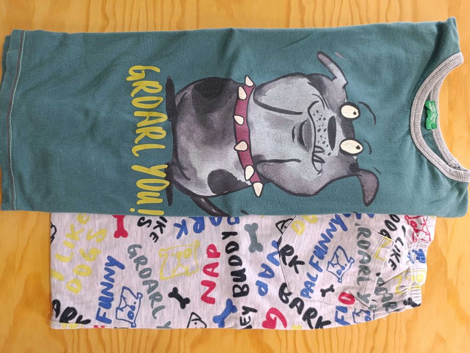 2 Pijamas de rapaz. Benetton. 11-13 anos.
