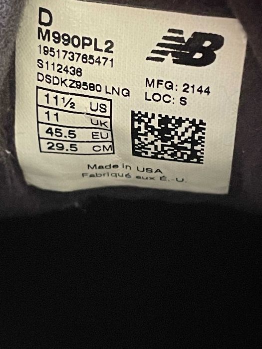 New Balance 990v2 Navy Blue Made in USA 990 993