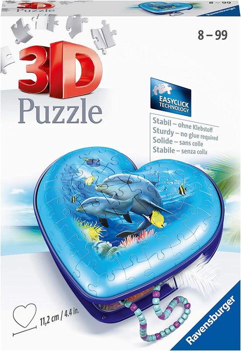 Ravensburger 3D Puzzle 11172 – pudełko w kształcie serca