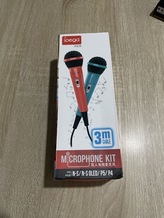 Dois Microfones para karaoke