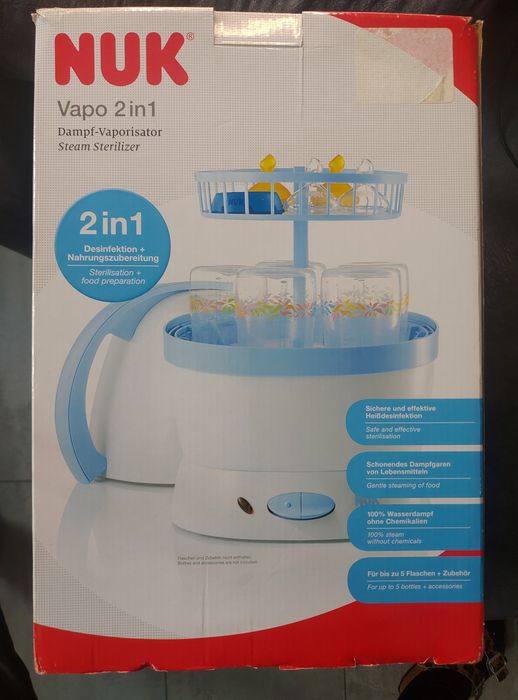 Parowar - Gotowanie na parze/Sterylizator parowy, NUK Vapo 2w1
