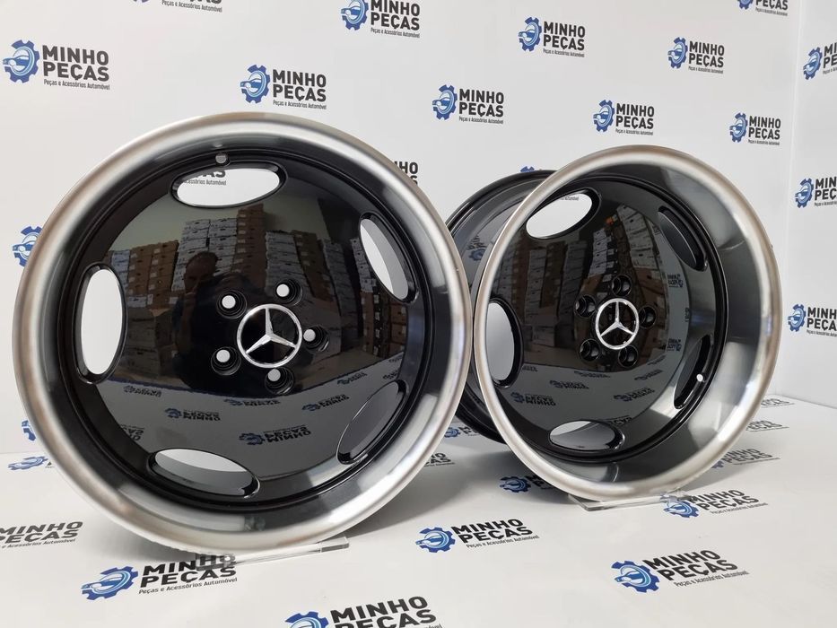 Jantes Mercedes Monoblock AMG em 18 Preto Aba Cromada