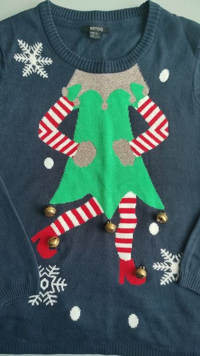Sweter świąteczny damski dziewczęcy S/36
