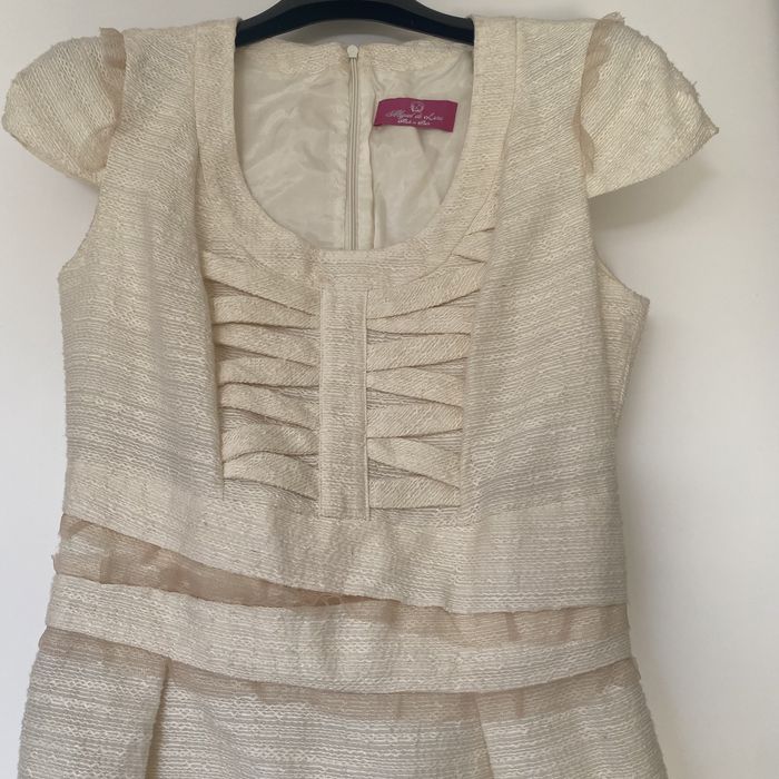 Vestido festa em tons pérola novo