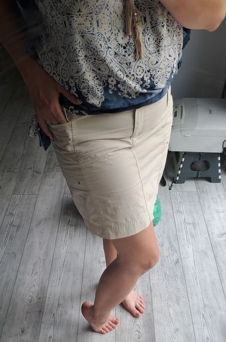 Spódnica letnia z kieszeniami, beż, Next,  L/ XL