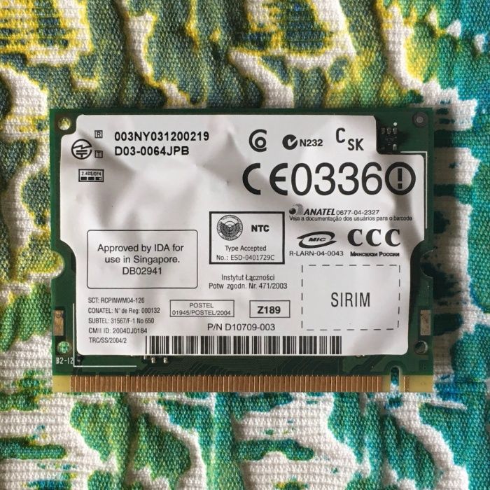 Intel PRO Wireless 2200BG Wi-Fi Card (WM3B2200BG)64564336635267121