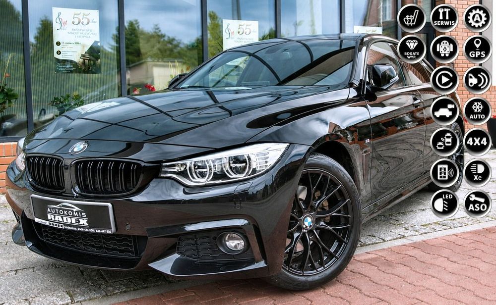 BMW Seria 4 M-PAKIET|Navi|Kamera|Pamięć| LED|Harman/Kardon|Skóry| XDrive|GWARANT