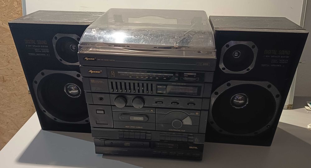 Myama cd8899 wieża z gramofonem prl