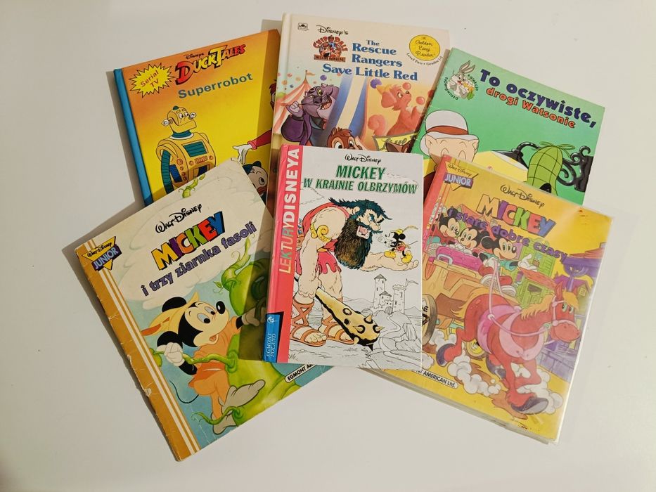 Zestaw 6 szt książek walt Disney Mickey ducktales