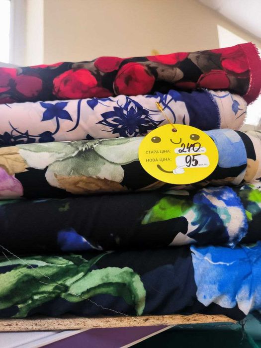 Тканина шифон  ескада принт «Escada», ткань шифон эскада принт