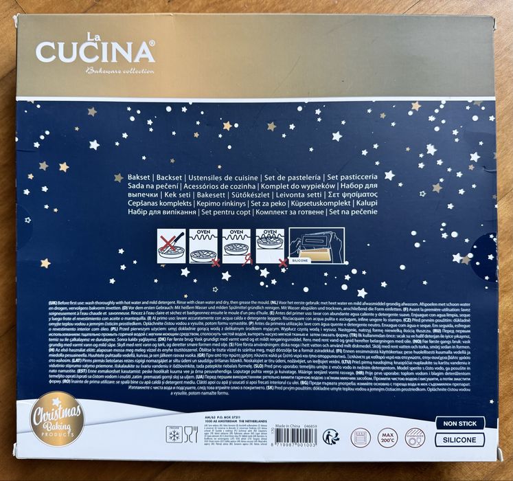 Forma de Natal e espatula em silicone