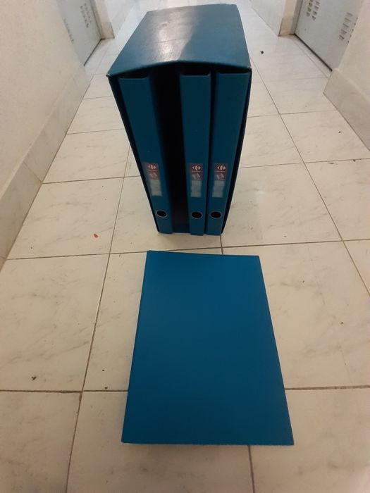 Conjunto de 4 × arquivadores/docier com caixa de alojamento como novo*