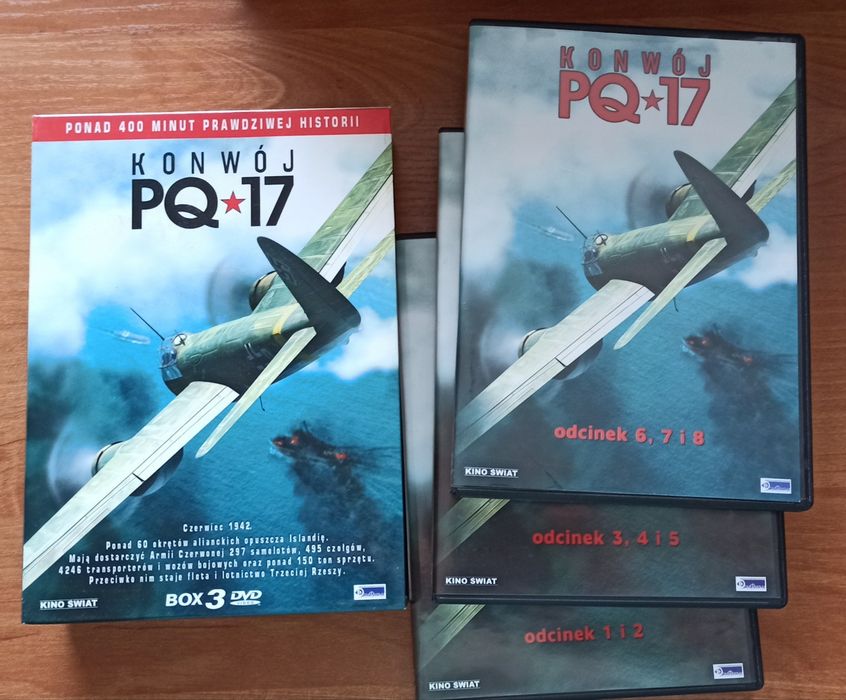 Konwój PQ*17 box 3 płyt DVD odcinki od 1 do 8