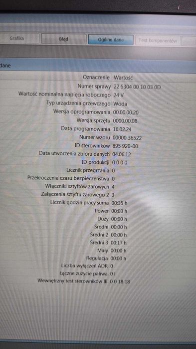 Ogrzewanie Postojowe Eberspacher Hydronic M-II D12W 24V Autobus Isuzu