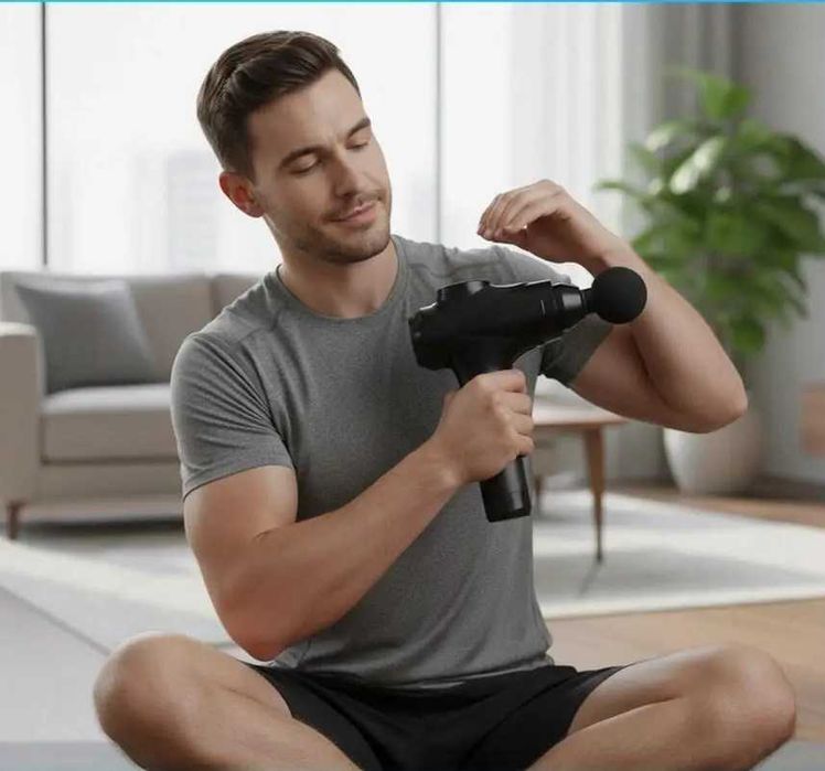 Масажний пістолет ISOMEDIX  12 насадок Перкусійний масажер Польща