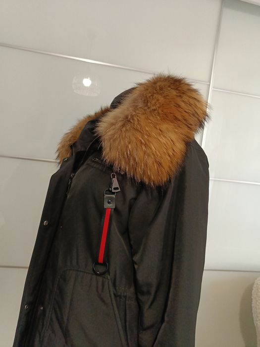 Parka z puchu jak Nowa jenot naturalny Liza Bruce r.M/L
