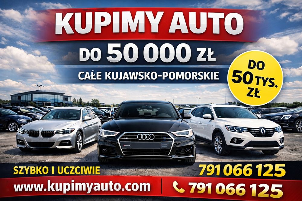 SKUP AUT WŁOCŁAWEK za Gotówkę Auto skup Samochodów kujawsko pomorskie