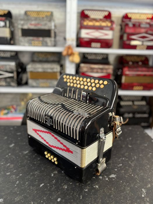 Concertina Hohner /Tell  3 voz d’origem