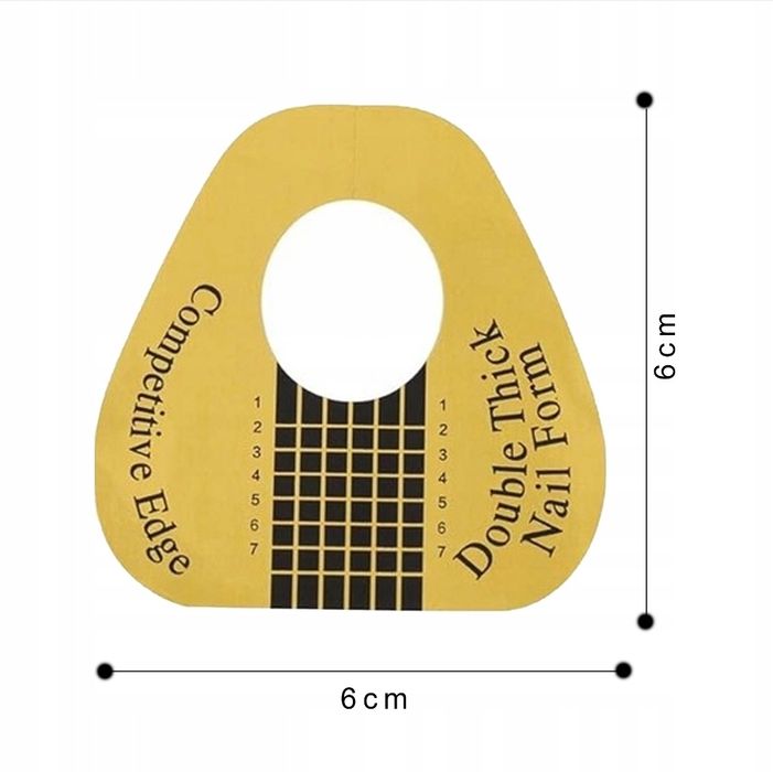 Formy Do Przedłużania Paznokci Złote 430szt. Double Thick