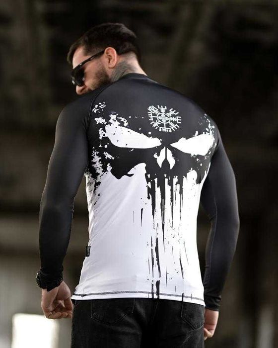 Рашгард мілітарі Punisher Vegvisir чоловічий — без передоплати