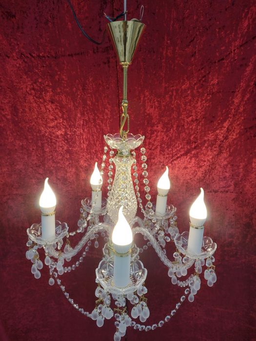 Хрустальная люстра Чехія виноград