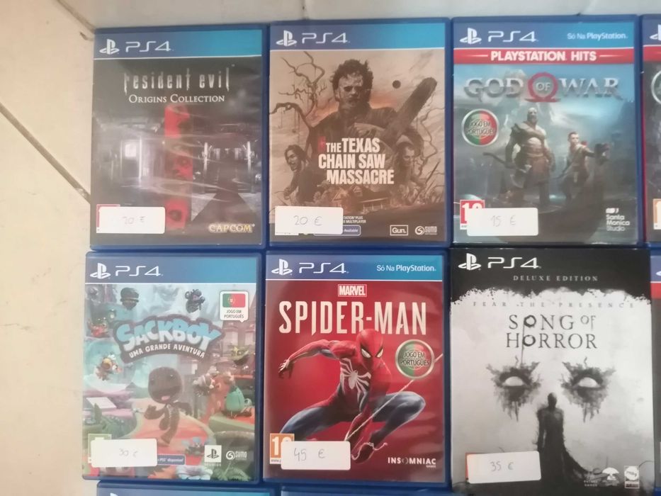 jogos usados PS4, varios preços , ver fotos