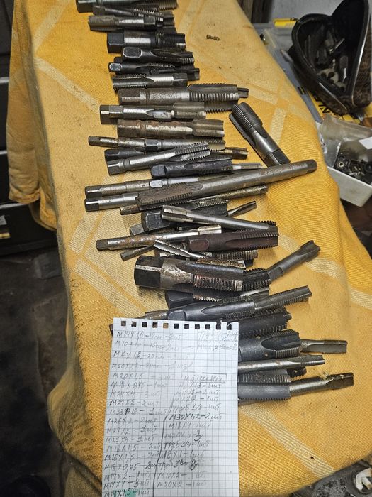 Сверла, цанги,мітчики