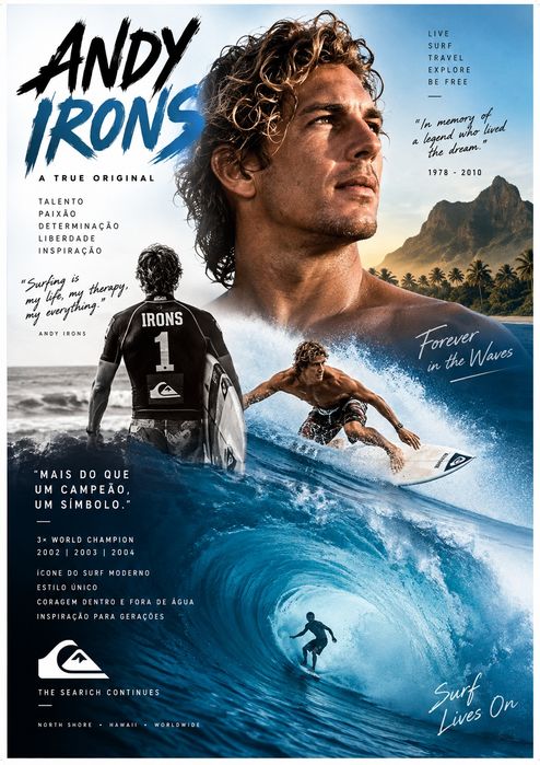 Lote 8 Posters novos Ícones do surf