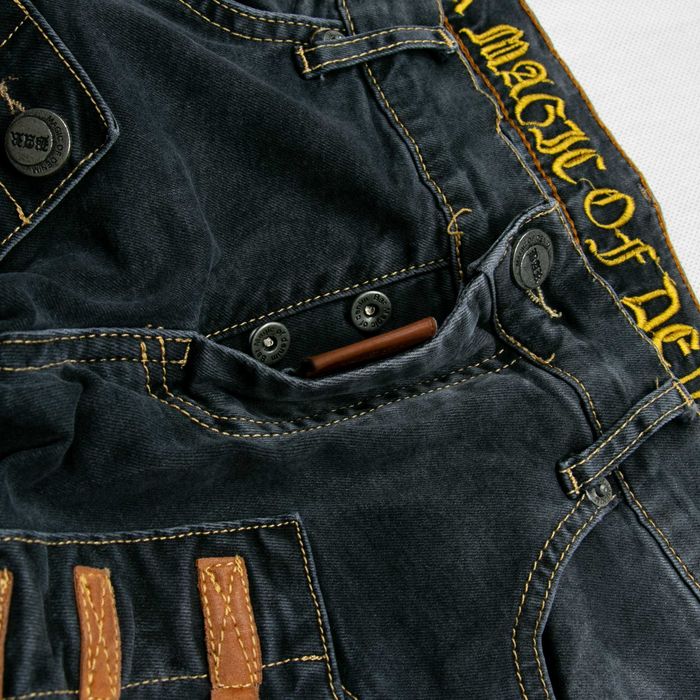 Spodnie jeansowe Bar Magic of Denim M niski stan drip