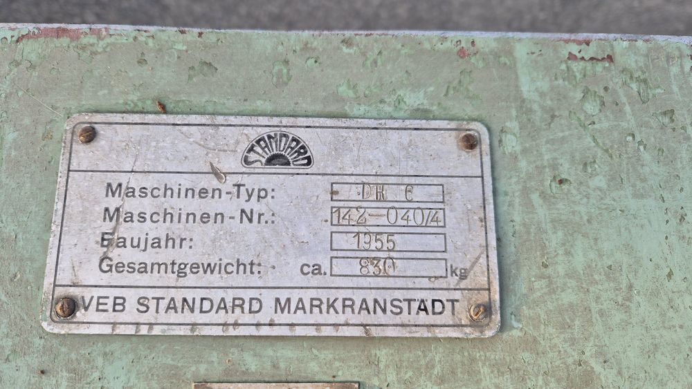 Grubościówka VEB DH6 wał 63cm sprawna 1955 rok 20cm wys strugania