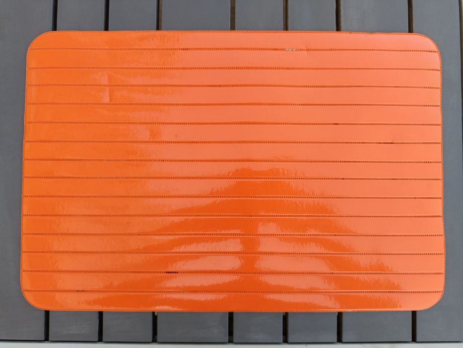 Conjunto 3 Individuais de Mesa Laranja Flexíveis | Set of 3 Orange Flexible Placemats
